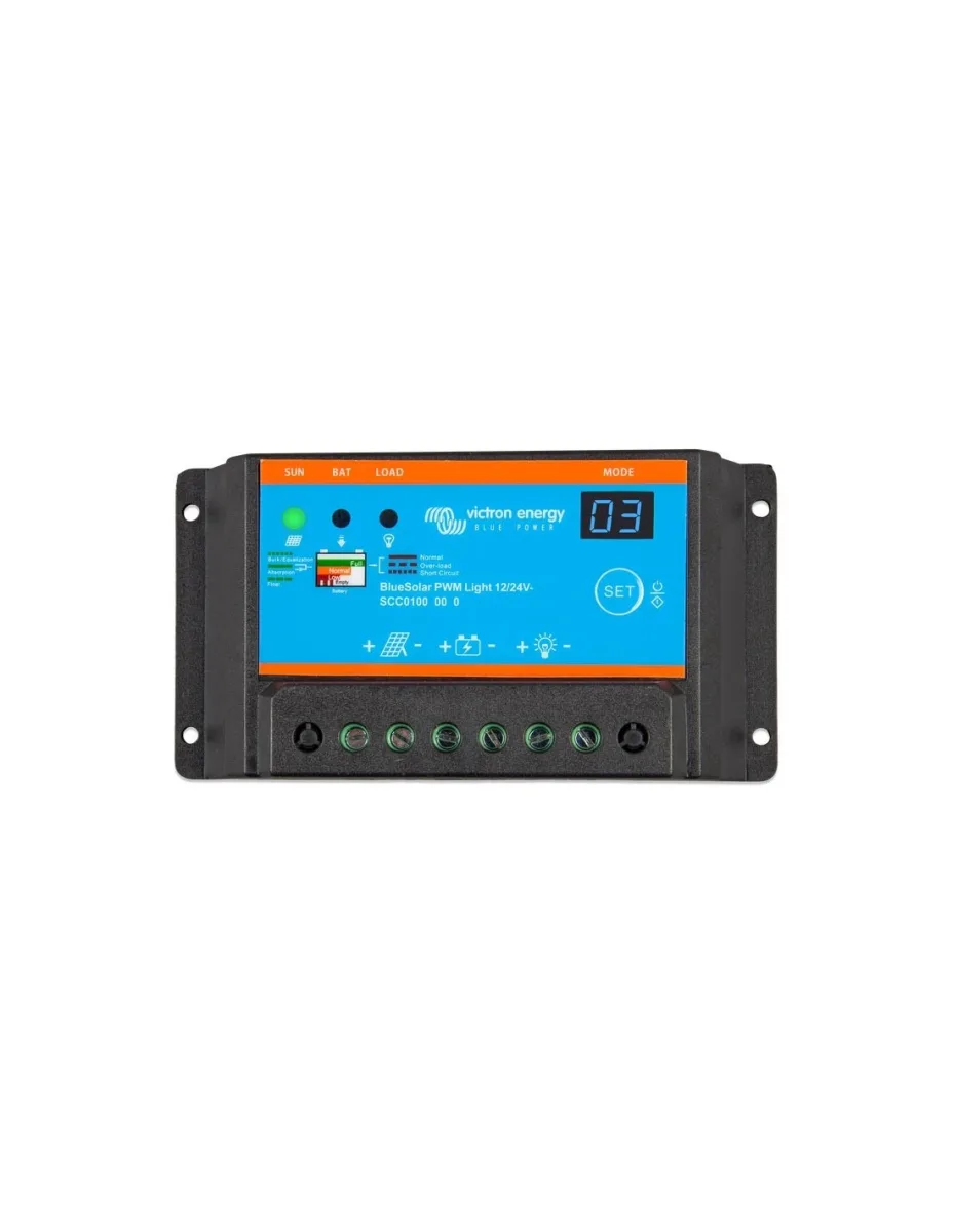 Regolatore di Carica PWM BlueSolar Light 5A 12/24V Automatico Victron Energy - SCC010005000
