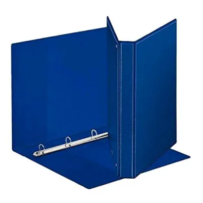 Esselte Raccoglitore a 4 Anelli da 25 mm in PP A4 Maxi Display Personalizzabile Dorso 4.5 cm Col. Blu
