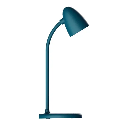 Celly 500DESK Lamp Lampada da Tavolo LED 5W con 3 Tonalita' di Luce Selezionabili Pulsante Integrato On/Off Ricarica USB-C Blu