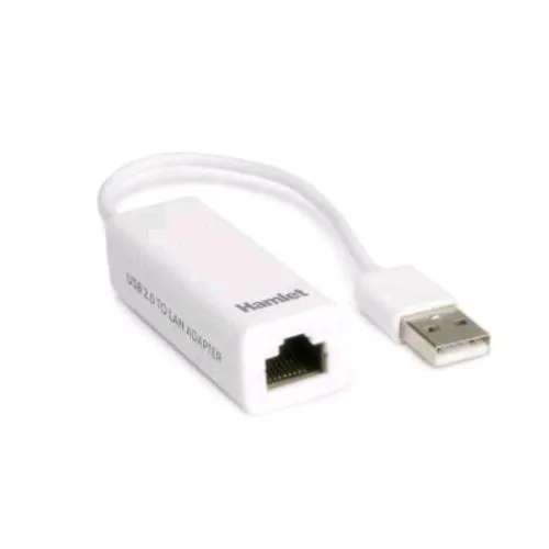 Hamlet Adattatore USB2.0 To LAN 10/100 Bianco