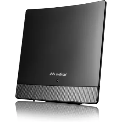 Meliconi At 52 R1 USB Antenna TV Interna Amplificata DVB-T2 Hevc VHF/Uhf, Dab+ Filtro 5G/4G Alimentazione USB