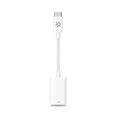 Celly Adattatore da USB-C Maschio a Lightning Femmina Bianco