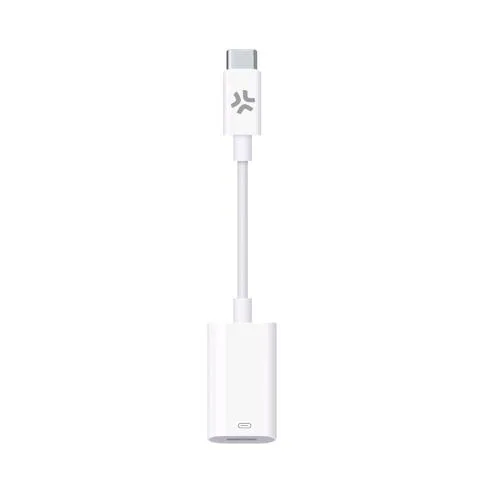 Celly Adattatore da USB-C Maschio a Lightning Femmina Bianco