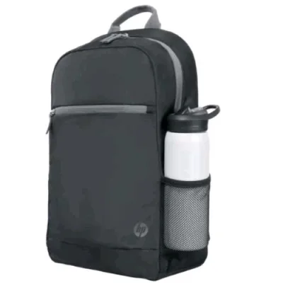 HP 9W0Z7AA Zaino per Notebook da 15.6" 4 Scomparti Interni 2 Tasche Laterali con Retina Porta Oggetti Borraccia Colore Nero