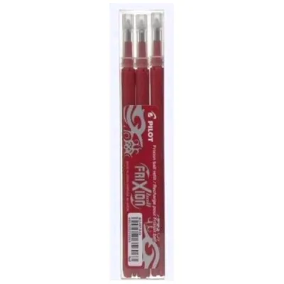 Pilot Frixion Ball Refill Rosso Punta Conica 0.70 mm Conf 3 Pz.