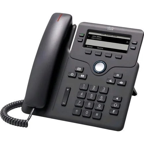 Cisco IP Phone 6851 Telefono VOIP Sip Srtp 4 Linee 2 x Rete (RJ-45) POE
