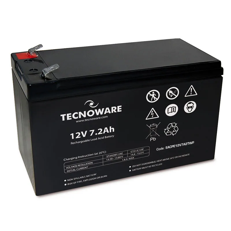 BATTERIA UPS TECNOWARE 12VDC 7.2AH HIGH ERMETICA AL PIOMBO