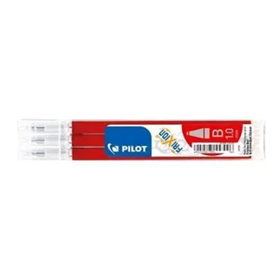 Pilot Frixion Ball Refill Rosso Punta Conica 1 mm Conf 3 Pz.