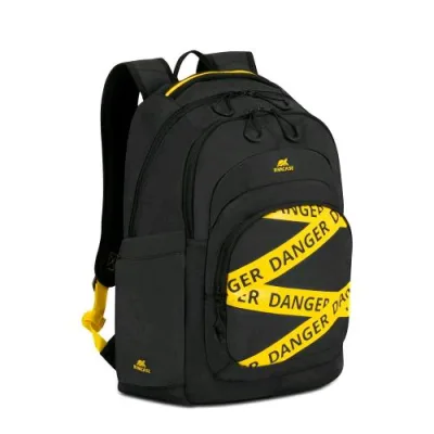 Rivacase 5461 Erebus Zaino per Notebook da 15.6" 30 l in Poliestere Tasca Frontale Tasca Posteriore e Tasche Laterali Nero