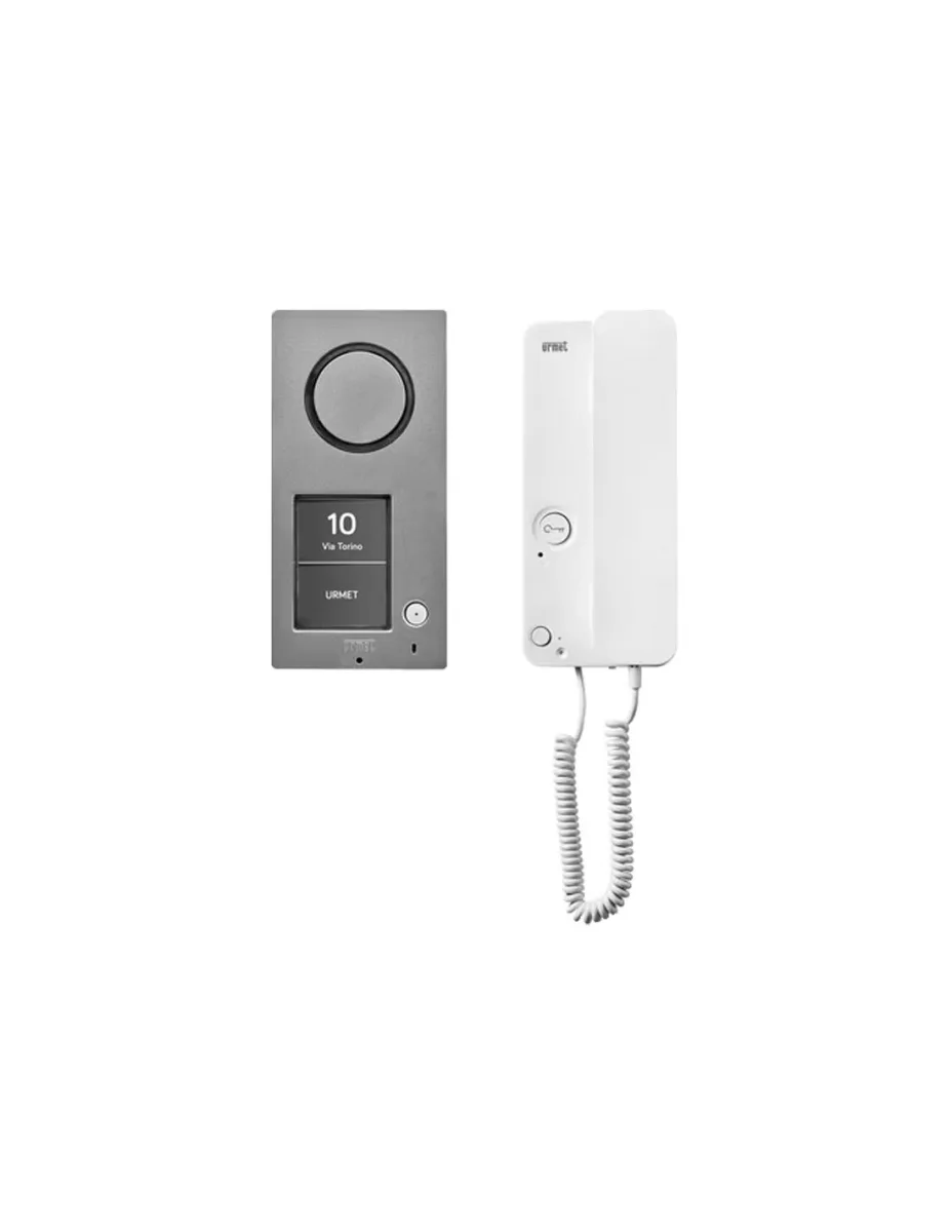 Kit base per la realizzazione di una installazione monofamiliare con pulsantiera Mikra 2 Urmet