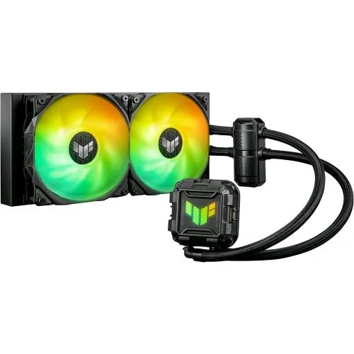ASUS Tuf Gaming LC II 240 ARGB Dissipatore a Liquido per CPU 2 Ventole 120mm Aura Lga 1700-1200-1150-AM4/5 Nero