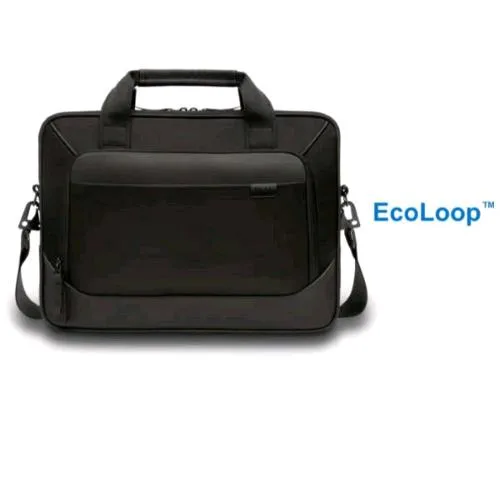 Dell Ecoloop Pro Classic Borsa per Notebook da 14" in Ecopellle 3 Scomparti con Tracolla Nero