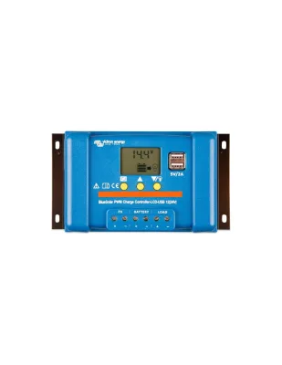 Regolatore di Carica PWM BlueSolar 20A 12/24V Display LCD e USB Victron Energy - SCC010020050