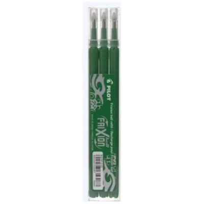 Pilot Frixion Ball Refill Verde Punta Conica 0.70 mm Conf 3 Pz.