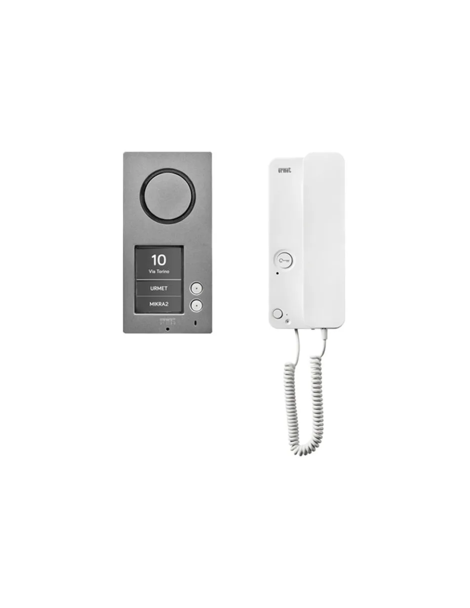 Kit bifamiliare audio con pulsantiera Mikra 2 Urmet