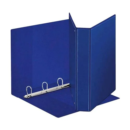Esselte Raccoglitore a 4 Anelli da 60 mm a D in PP A4 Maxi Display Personalizzabile Dorso 9.5 cm Col. Blu