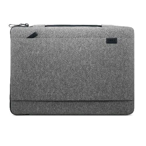 Dell Ecoloop Urban Sleeve Custodia per Notebook da 16" in Tessuto Tasca Anteriore con Cerniera Maniglia Retrattile Grigio