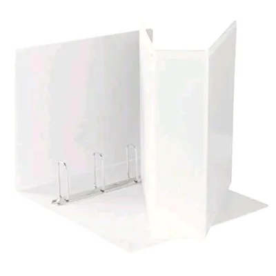 Esselte Raccoglitore a 4 Anelli da 60 mm in PP A4 Maxi Display Personalizzabile Dorso 8.5 cm Col. Bianco