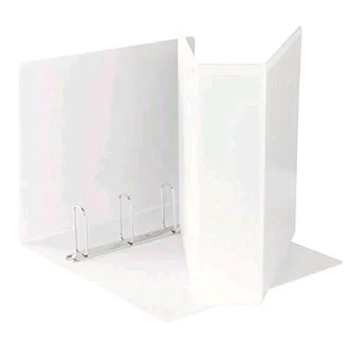 Esselte Raccoglitore a 4 Anelli da 60 mm in PP A4 Maxi Display Personalizzabile Dorso 8.5 cm Col. Bianco