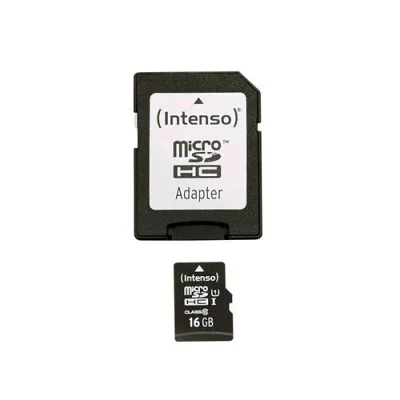 Intenso Micro SDHC 16GB Classe 10 con Adattatore