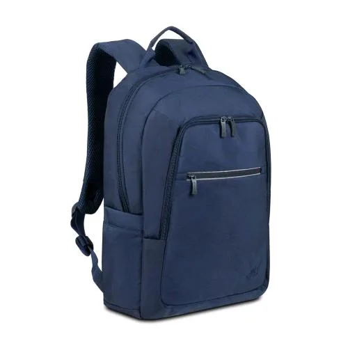 Rivacase 7561 Zaino per Notebook 15.6"-16" Impermeabile Eco Tasca per Notebook Tasche Laterali e Frontale Esterne Blue