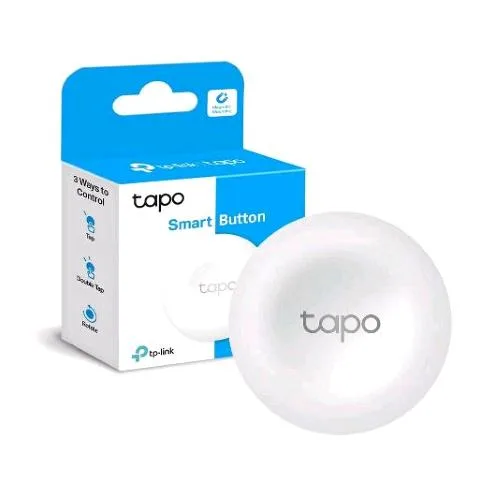 Tp-Link Tapo S200B Pulsante Intelligente Smart Button Azioni Intelligenti Controlla I Dispositivi Intelligenti con il Pulsante Allarme con un Clic Lunga Durata della Batteria Hub Obbligatorio Bianco