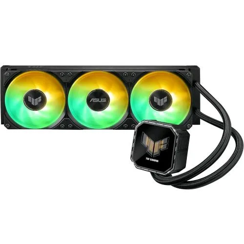 ASUS Tuf Gaming LC III 360 ARGB LCD Dissipatore a Liquido 3 Ventole ARGB Display IPS LCD da 2,8" Tubi 400mm Nero