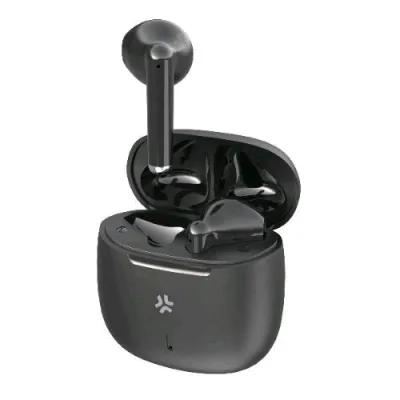 Celly Airsound Earbuds Auricolari True Wireless Ultracompatti a Goccia con Custodia e Cavo di Ricarica Inclusi Nero