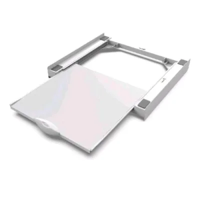 Meliconi Base Torre Green+ Kit di Sovrapposizione Universale per Lavatrice e Asciugatrice Antivibrazione Bianco