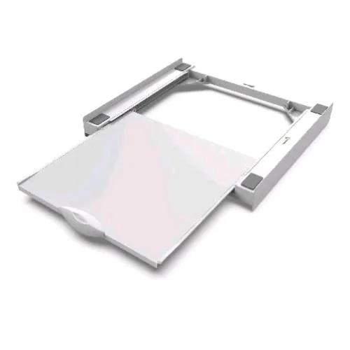 Meliconi Base Torre Green+ Kit di Sovrapposizione Universale per Lavatrice e Asciugatrice Antivibrazione Bianco