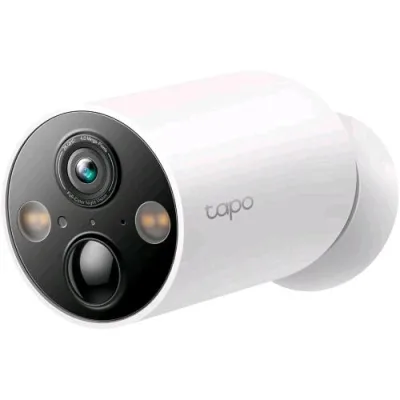 Tp-Link Tapo TC85 Telecamera Wi-Fi 2K QHD 4MPX 2560 x 1440 A Batteria Ricaricabile 10.000mAh 2.4GHz Focale Fissa Audio H.264 Visione Notturna 15 m IP66 Bianco