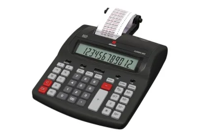 Olivetti Logos 902 Calcolatrice Professionale Scrivente da Tavolo 12 Cifre Alimentazione Ca Colore Grigio