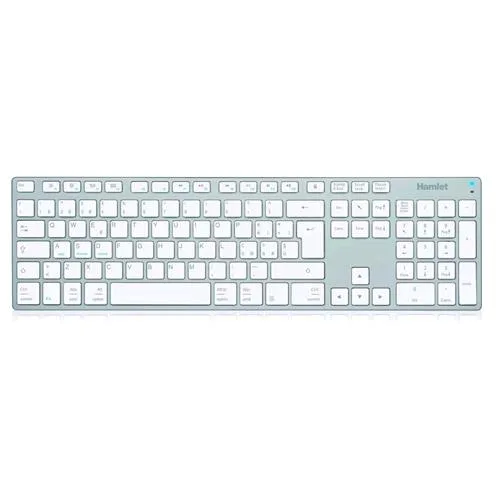 Hamlet Apple Xkkita-Mcbt Tastiera in Alluminio Bluetooth 106 Tasti Layout Italiano