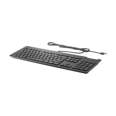 HP Business Slim V2 Tastiera USB Qwerty con Lettore di Smart Card Integrato Nero