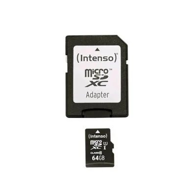 Intenso Micro SDXC 64GB Classe 10 con Adattatore