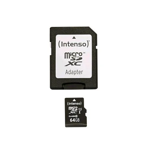Intenso Micro SDXC 64GB Classe 10 con Adattatore