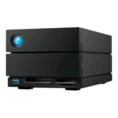 La Cie LACIE 2BIG DOCK v2 ARRAY 16 TB 2 BAY HDD 2 x 8 TB Thunderbolt 3, USB 3.2 Gen 2 NERO