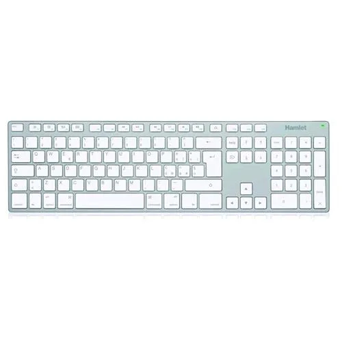 Hamlet Apple Xkkita-Mcu Tastiera in Alluminio USB 106 Tasti Layout Italiano