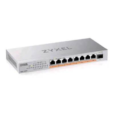 Zyxel XMG-108HP-EU0101F SWITCH NON GESTITO 2.5G - 8 x 100/1000/2.5G (PoE++) + 1 x Gigabit SFP / 10 Gigabit SFP+ - PoE++ (100 W) DESKTOP