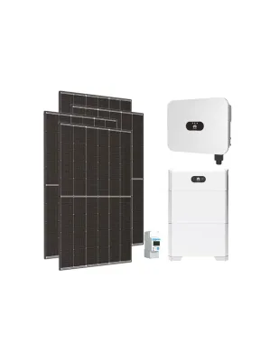 Kit fotovoltaico monofase 4500W inverter 4kW LB0 Huawei batteria al litio 10kWh LUNA2000