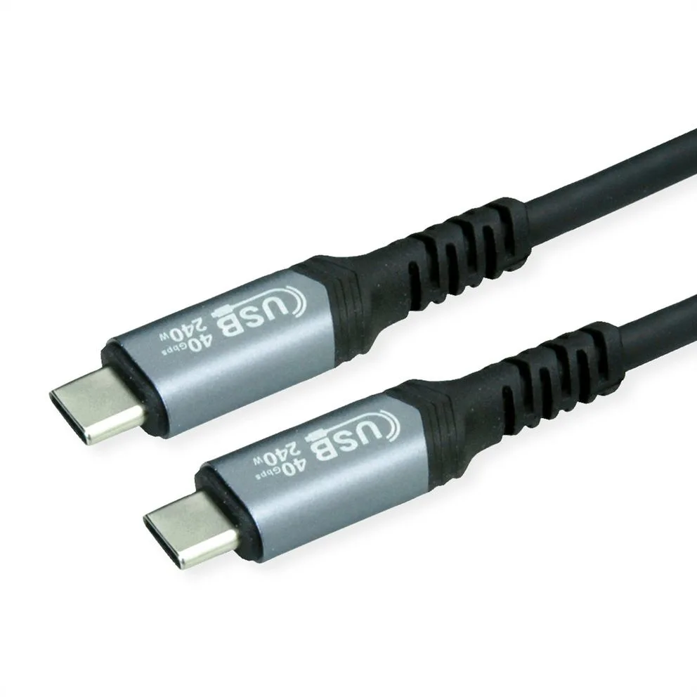 CAVO USB 4 C-C 1MT M/M BK 240W 7680X4320 @60HZ PD 48V/5A 40GBPS