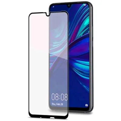 Celly Huawei P Smart+ 2019 Proteggi Schermo in Vetro Temperato Colore Trasparente/Nero