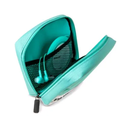 Pantone Organizer da Viaggio 12.5X15X5CM Tasche Interne Chiusura Zip Azzurro