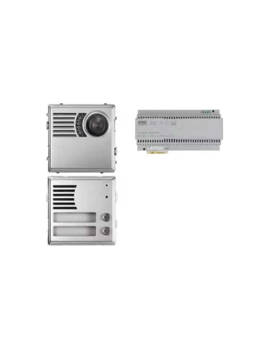 Kit base impianto videocitofono per installazione bifamiliare Urmet