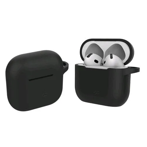 Celly Apple AirPods 4 Gen Aircase Custodia in Silicone per Auricolari Bluetooth Compatibile con la Ricarica Wireless Nero