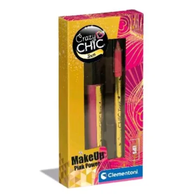 Clementoni Crazy Chic Teen Lipgloss e Pencil Lucidalabbra e Matita Trucchi Anallergici