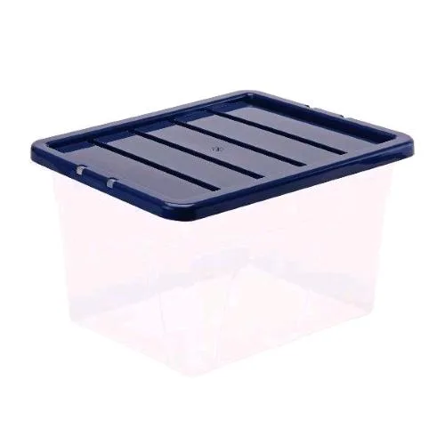 Fellowes Scatola Contenitore in Polipropilene 32X24.5X40 cm Coperchio a Scatto Trasparente