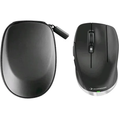 3DCONNEXION Cadmouse Compact Wireless Mouse Ottico Senza Fili RF Wireless + Bluetooth + USB-C 7 Pulsanti per Destrorsi Nero Opaco