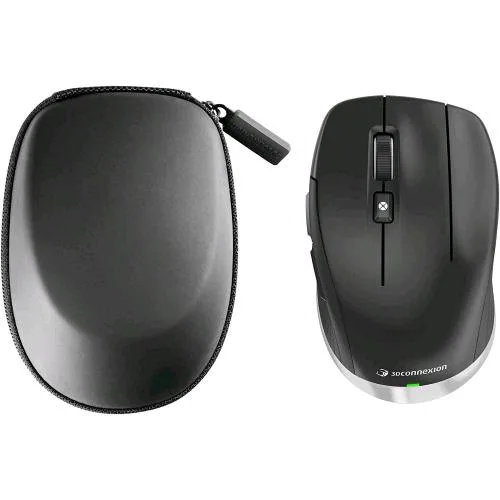 3DCONNEXION Cadmouse Compact Wireless Mouse Ottico Senza Fili RF Wireless + Bluetooth + USB-C 7 Pulsanti per Destrorsi Nero Opaco
