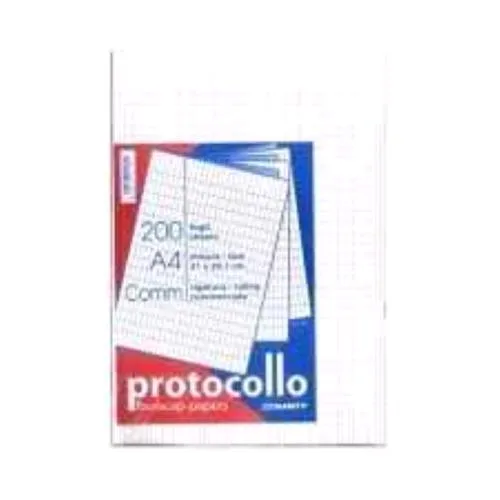 Blasetti Fogli Protocollo Commerciale A4 Conf 200 Fogli